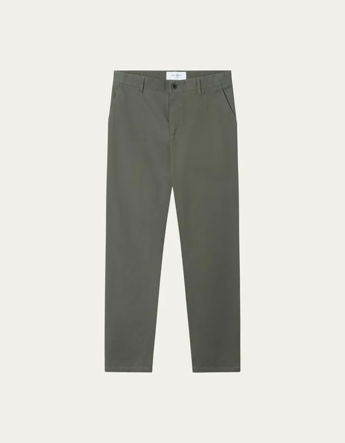 Pants Men Les Deux Jared Twill Chino Pants 8211 Olive Night