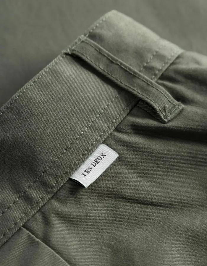 Pants Men Les Deux Jared Twill Chino Pants 8211 Olive Night