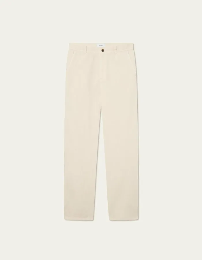 Pants Men Les Deux Kody Cotton Herringbone Pants 8211 Ivory