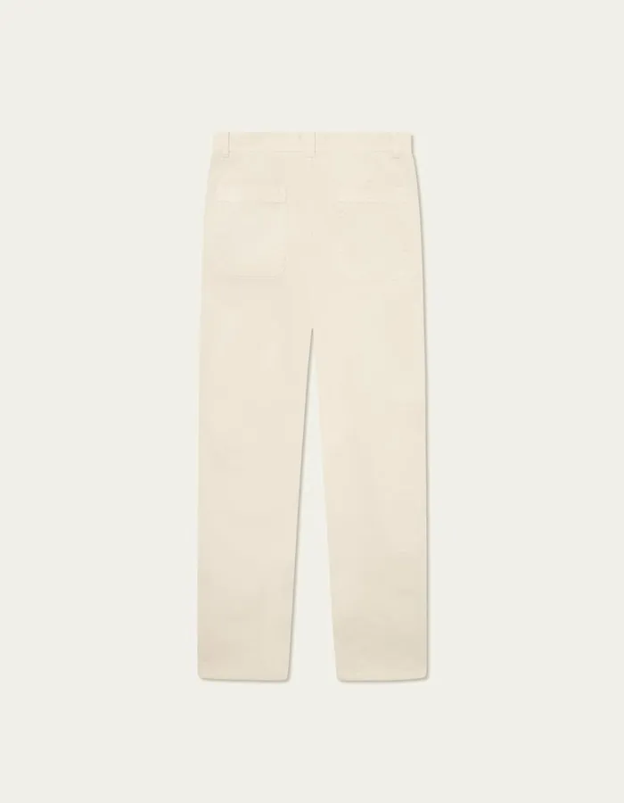 Pants Men Les Deux Kody Cotton Herringbone Pants 8211 Ivory