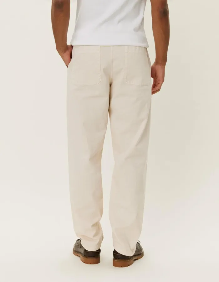 Pants Men Les Deux Kody Cotton Herringbone Pants 8211 Ivory