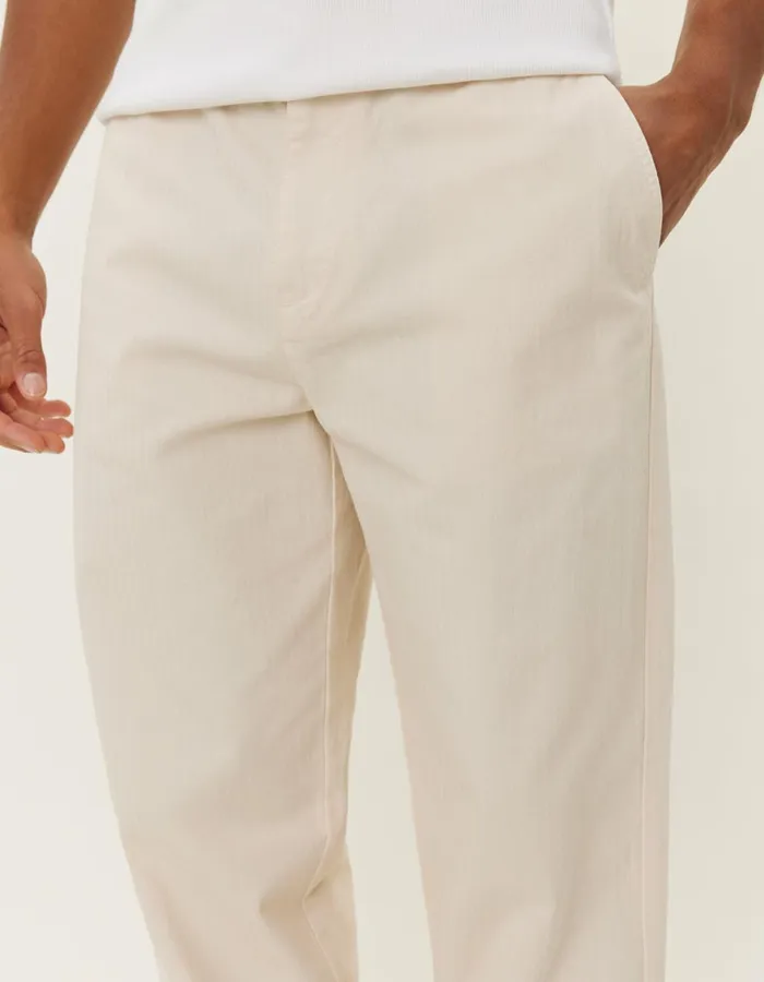 Pants Men Les Deux Kody Cotton Herringbone Pants 8211 Ivory