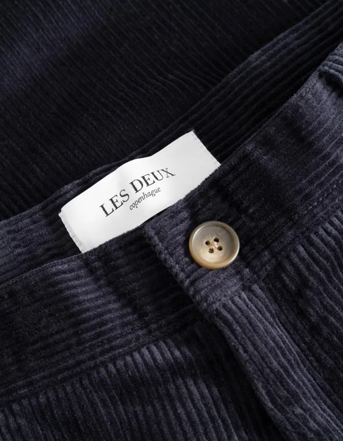 Pants Men Les Deux Kody Heavy Corduroy Pants 8211 Dark Navy