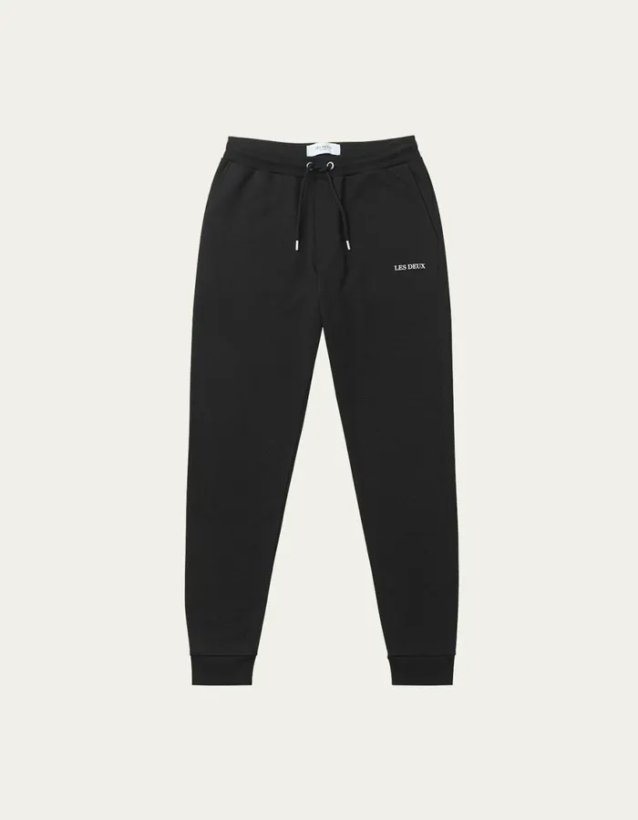 Pants Men Les Deux Lens Sweatpants 8211 BlackWhite