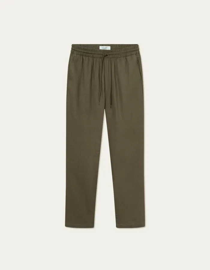 Pants Men Les Deux Patrick Linen Pants 8211 Bungee Cord