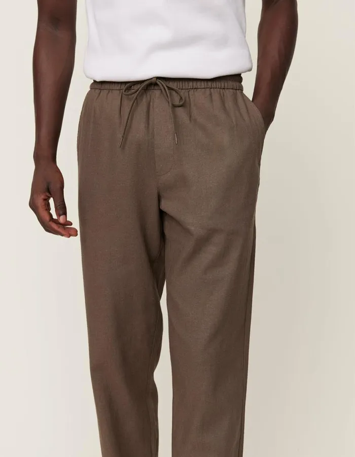 Pants Men Les Deux Patrick Linen Pants 8211 Bungee Cord