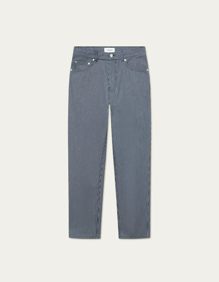 Pants Men Les Deux Ryder Stripe Pants 8211 NavyIvory