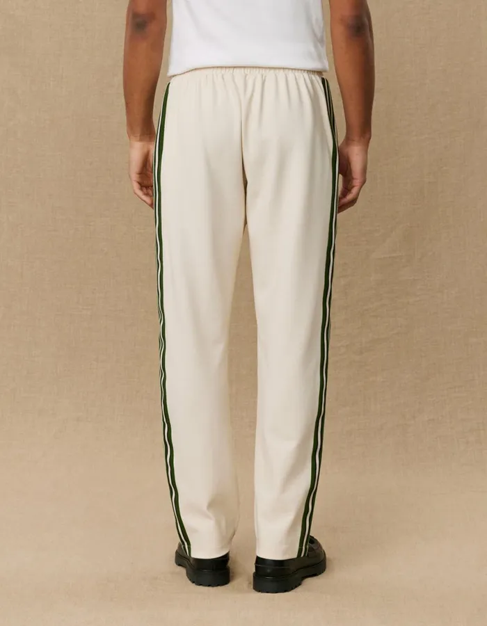 Pants Men Les Deux Yale Bulldog Track Pants 8211 IvoryDuffel Bag Green