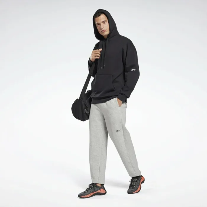 Pants Mens Reebok DreamBlend Cotton Track Pants Medium Grey Heather