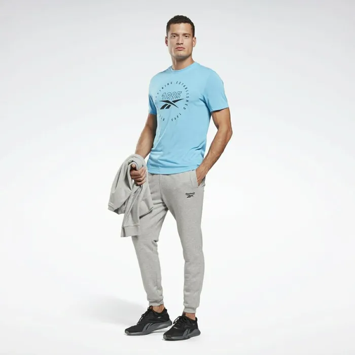 Pants Mens Reebok Identity Joggers Medium Grey Heather