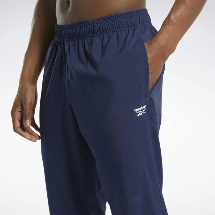 Pants Mens Reebok Training Essentials Woven Unlined Pants Vector Navy