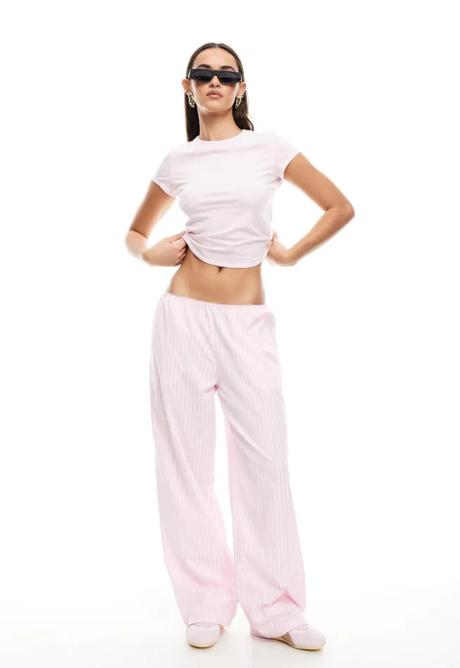 Pants Women Lioness Fashion IN BLOOM PANT Pale Pink