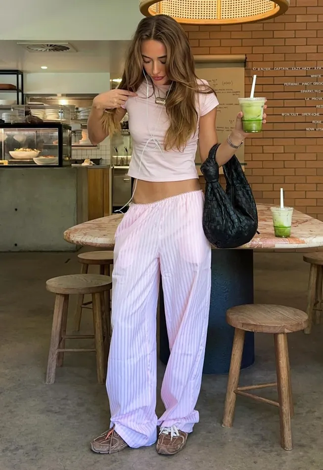 Pants Women Lioness Fashion IN BLOOM PANT Pale Pink Pants Women Lioness Fashion IN BLOOM PANT Pale Pink