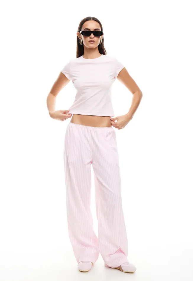 Pants Women Lioness Fashion IN BLOOM PANT Pale Pink Pants Women Lioness Fashion IN BLOOM PANT Pale Pink