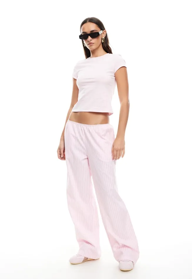 Pants Women Lioness Fashion IN BLOOM PANT Pale Pink Pants Women Lioness Fashion IN BLOOM PANT Pale Pink