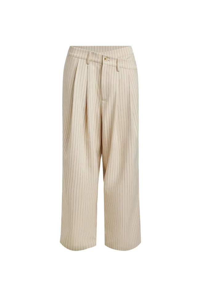 Pants Women Lioness Fashion LA MESA PANT Cream Pinstripe Pants Women Lioness Fashion LA MESA PANT Cream Pinstripe