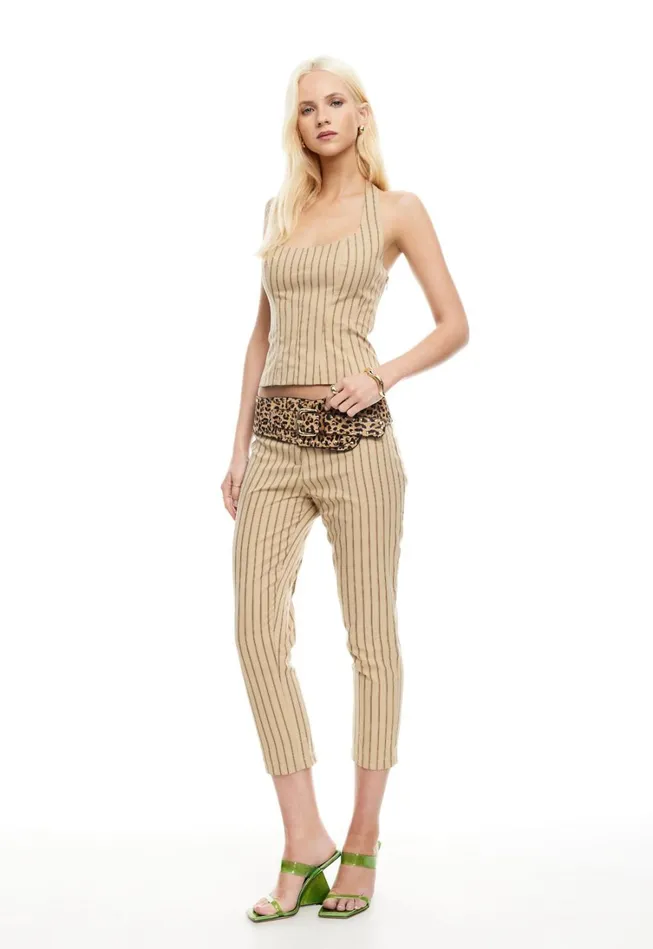 Pants Women Lioness Fashion LES DEUX CAPRI Stone Stripe Pants Women Lioness Fashion LES DEUX CAPRI Stone Stripe