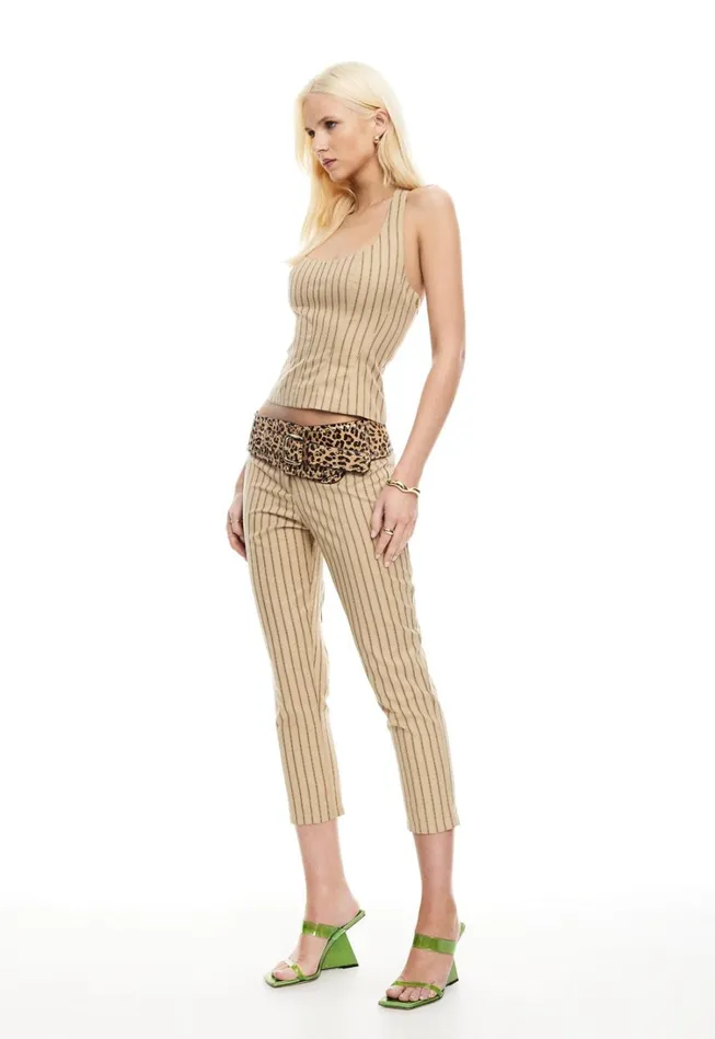 Pants Women Lioness Fashion LES DEUX CAPRI Stone Stripe Pants Women Lioness Fashion LES DEUX CAPRI Stone Stripe