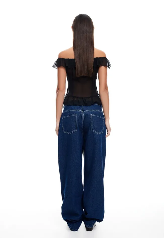 Pants Women Lioness Fashion ON MY WAY DENIM JEAN Blue Denim Pants Women Lioness Fashion ON MY WAY DENIM JEAN Blue Denim