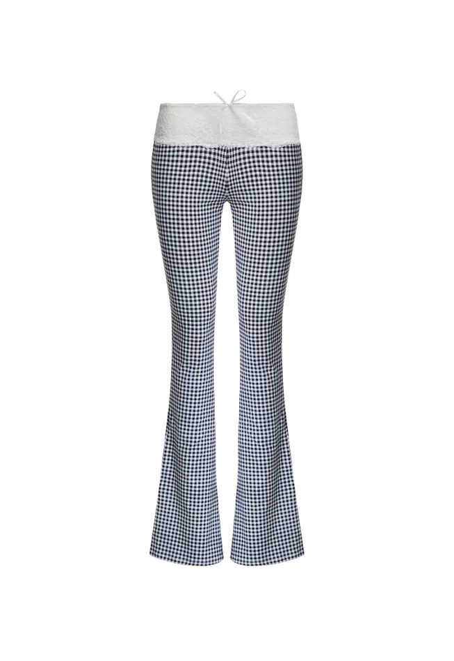 Pants Women Lioness Fashion ON POINTE PANT Black Check Pants Women Lioness Fashion ON POINTE PANT Black Check
