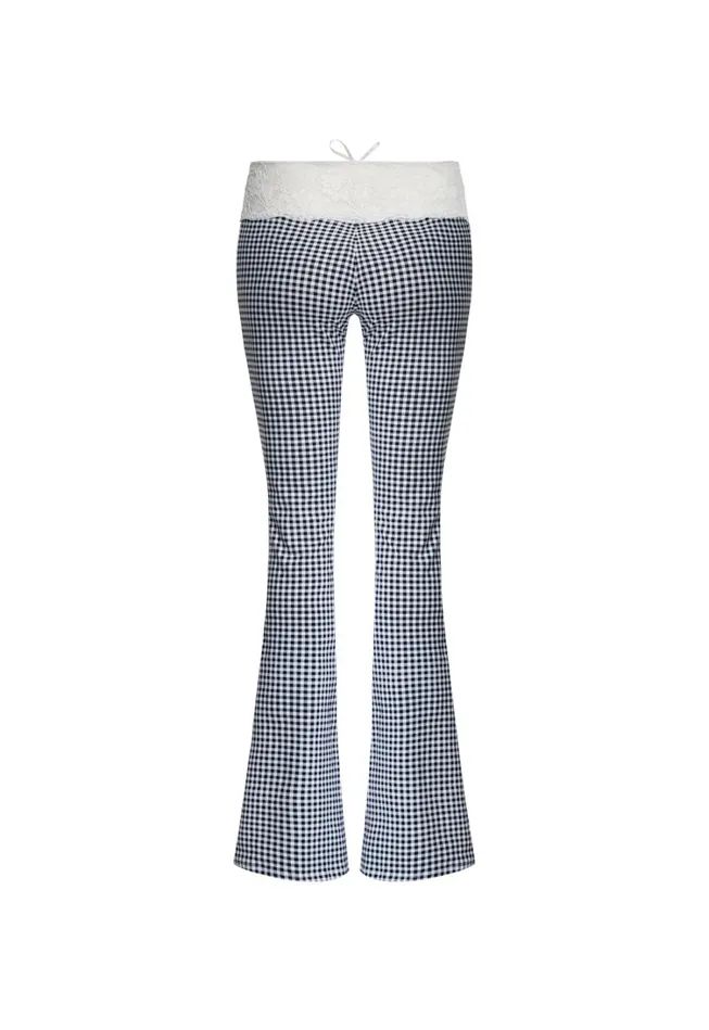 Pants Women Lioness Fashion ON POINTE PANT Black Check Pants Women Lioness Fashion ON POINTE PANT Black Check
