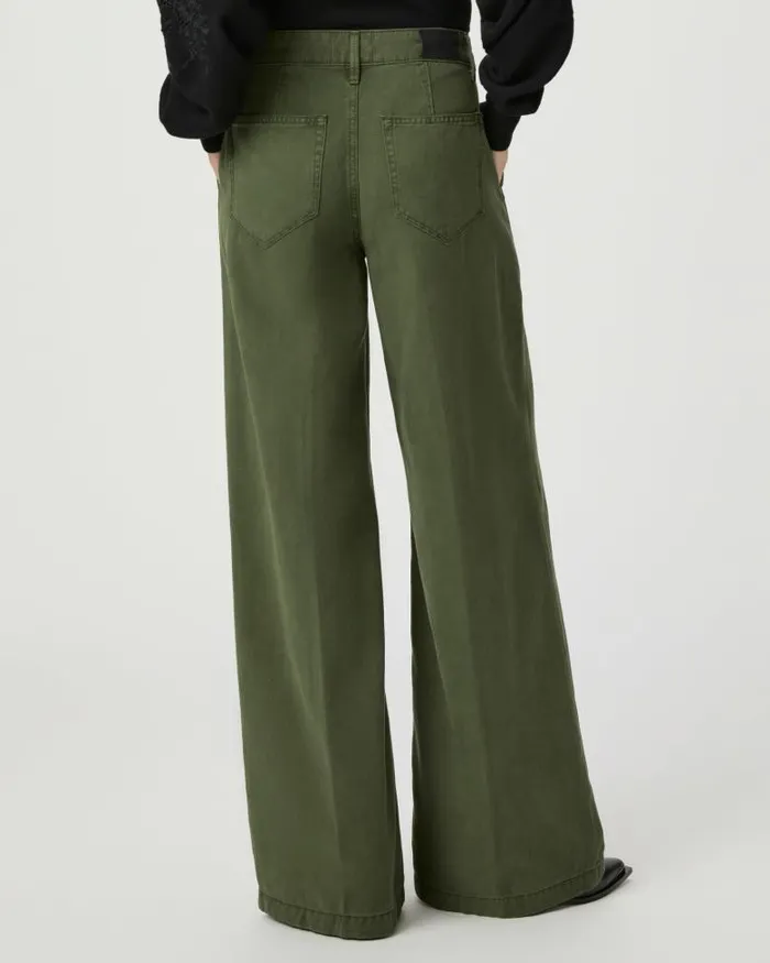 Pants Women PAIGE Aurora Wide Leg Pant 8211 Vintage Forester Green Pants Women PAIGE Aurora Wide Leg Pant 8211 Vintage Forester Green