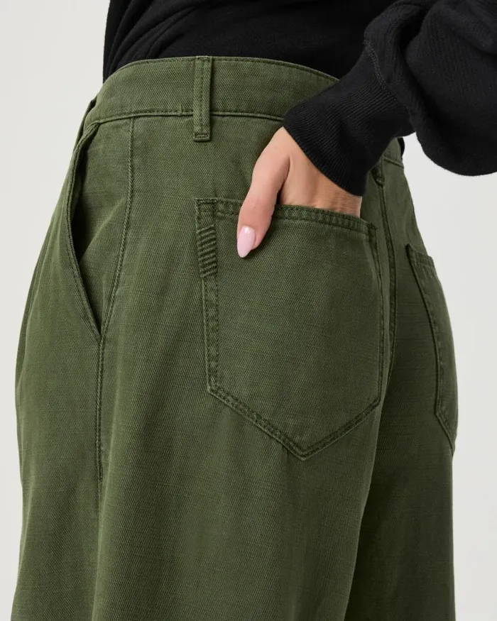 Pants Women PAIGE Aurora Wide Leg Pant 8211 Vintage Forester Green Pants Women PAIGE Aurora Wide Leg Pant 8211 Vintage Forester Green