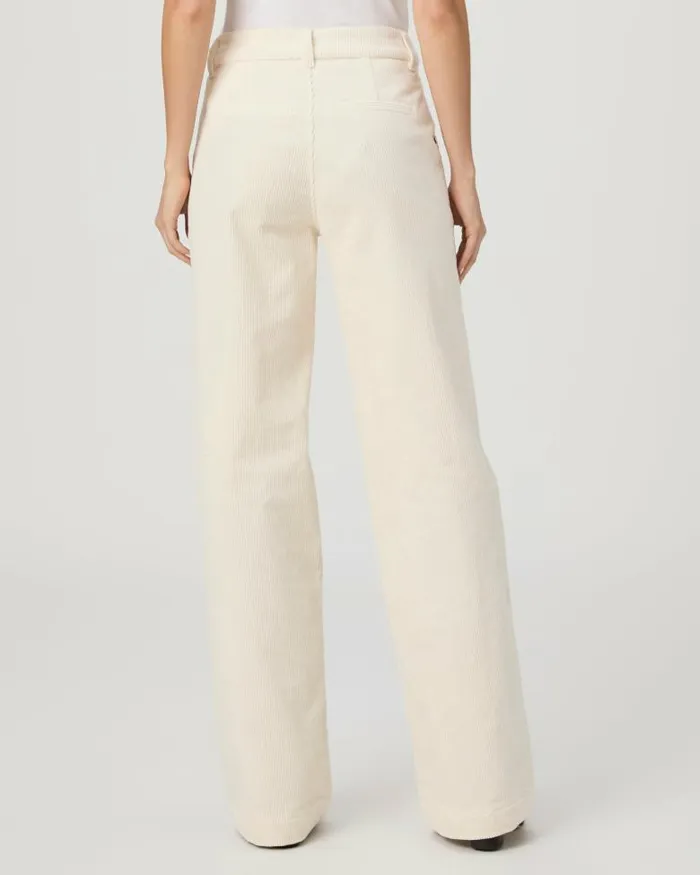 Pants Women PAIGE Danielle Trouser 8211 Ivory Corduroy