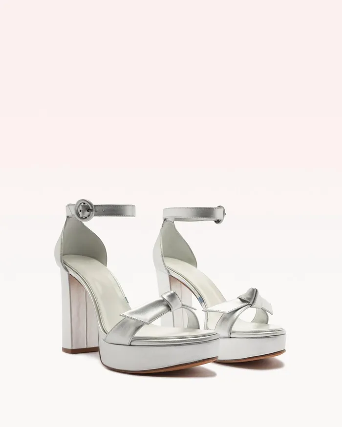 Platform Sandals For Wedding 8211 Clarita Platform Bridal 120 8211 Alexandre Birman Bridal Silver Pearl Women Alexandre Birman Platforms