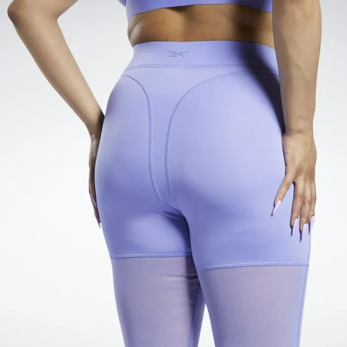 Plus Size 1X4X Womens Reebok Cardi B Mesh HighRise Leggings Plus Size Hyper Purple