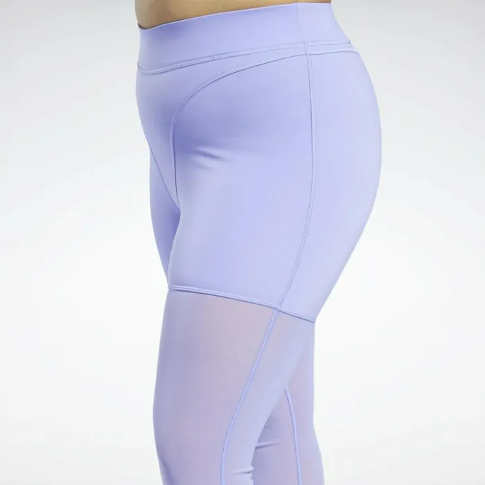 Plus Size 1X4X Womens Reebok Cardi B Mesh HighRise Leggings Plus Size Hyper Purple