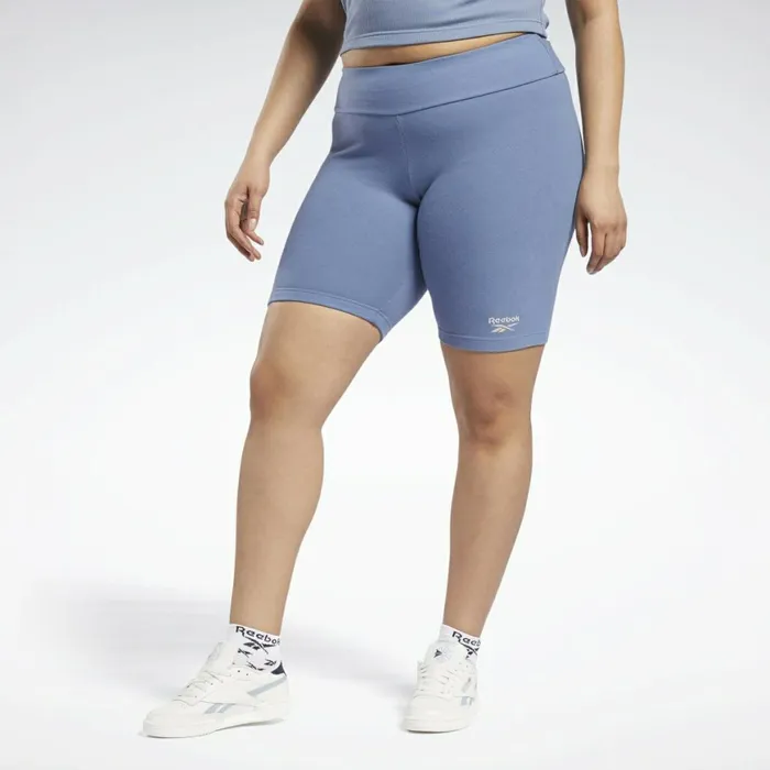Plus Size 1X4X Womens Reebok Classics Legging Shorts Plus Size Blue Slate