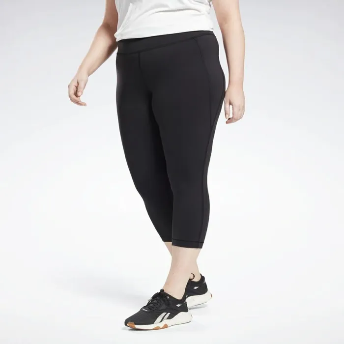 Plus Size 1X4X Womens Reebok Lux 34 Leggings Plus Size Black