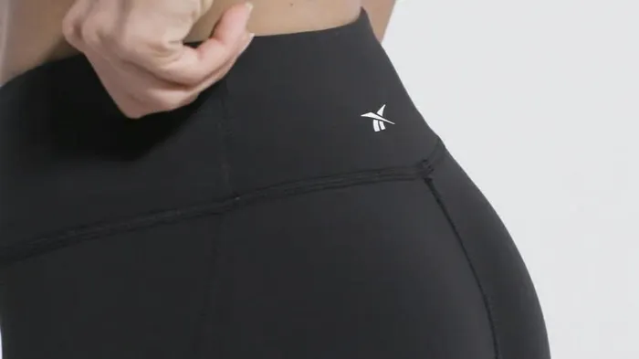 Plus Size 1X4X Womens Reebok Lux 34 Length 2 Leggings Black