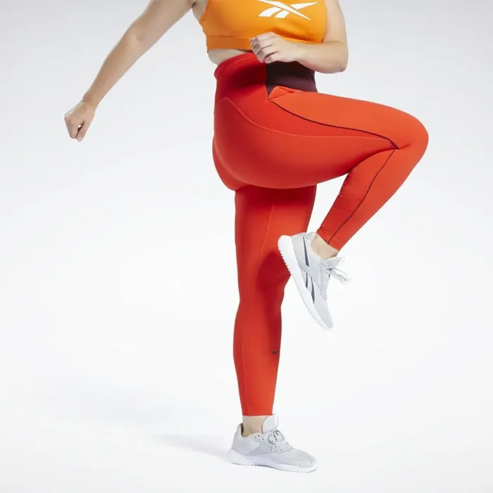 Plus Size 1X4X Womens Reebok Studio Lux Perform Leggings Instinct Red