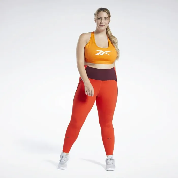 Plus Size 1X4X Womens Reebok Studio Lux Perform Leggings Instinct Red