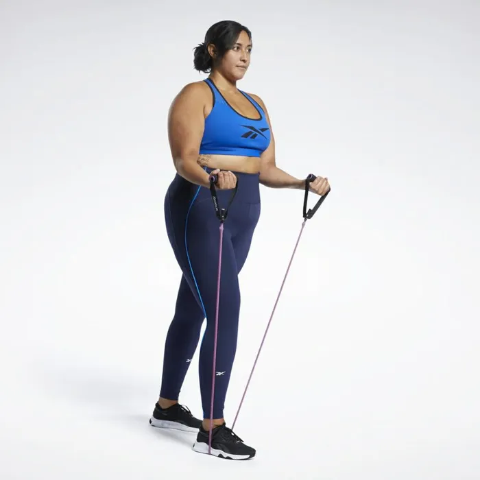 Plus Size 1X4X Womens Reebok Studio Lux Perform Leggings Vector Navy
