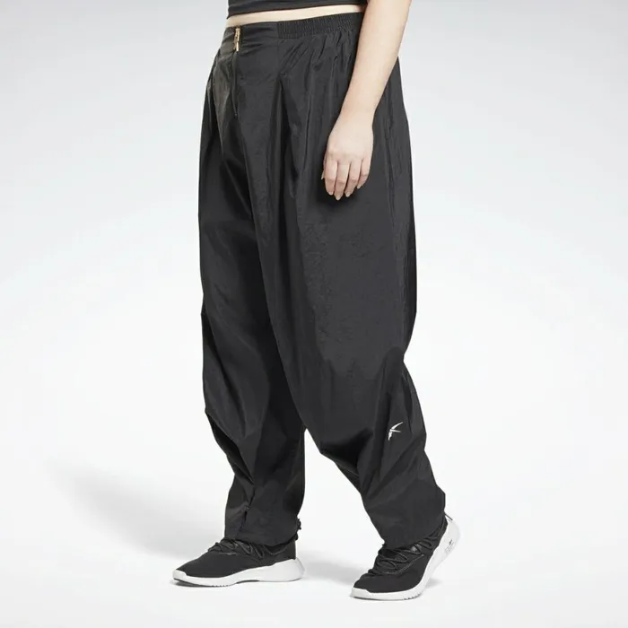 Plus Size 1X4X Womens Reebok Studio Shiny Woven Pants Plus Size Black