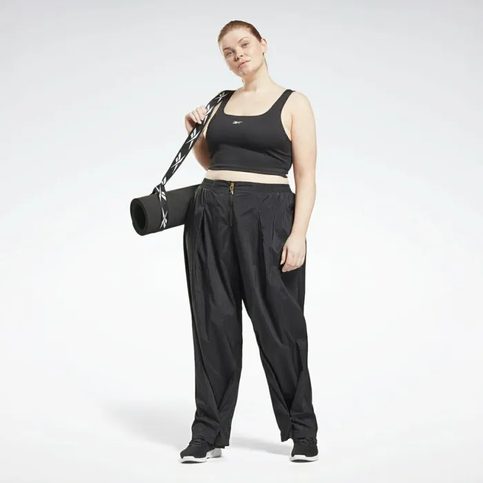 Plus Size 1X4X Womens Reebok Studio Shiny Woven Pants Plus Size Black