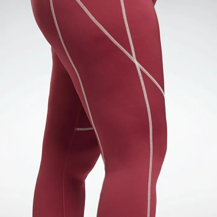 Plus Size 1X4X Womens Reebok Workout Ready Big Logo Leggings Plus Size Punch Berry