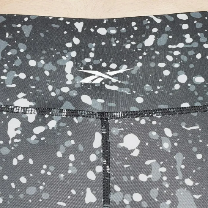 Plus Size 1X4X Womens Reebok Workout Ready Printed Leggings Plus Size Black