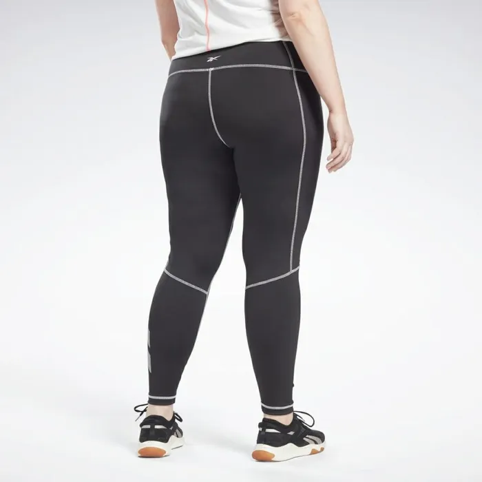 Plus Size 1X4X Womens Reebok Workout Ready Vector Leggings Plus Size Black