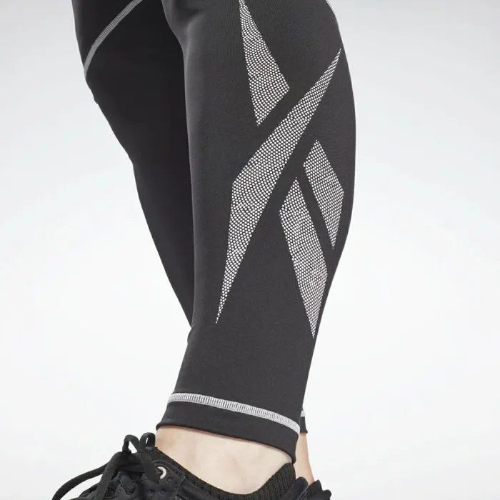 Plus Size 1X4X Womens Reebok Workout Ready Vector Leggings Plus Size Black