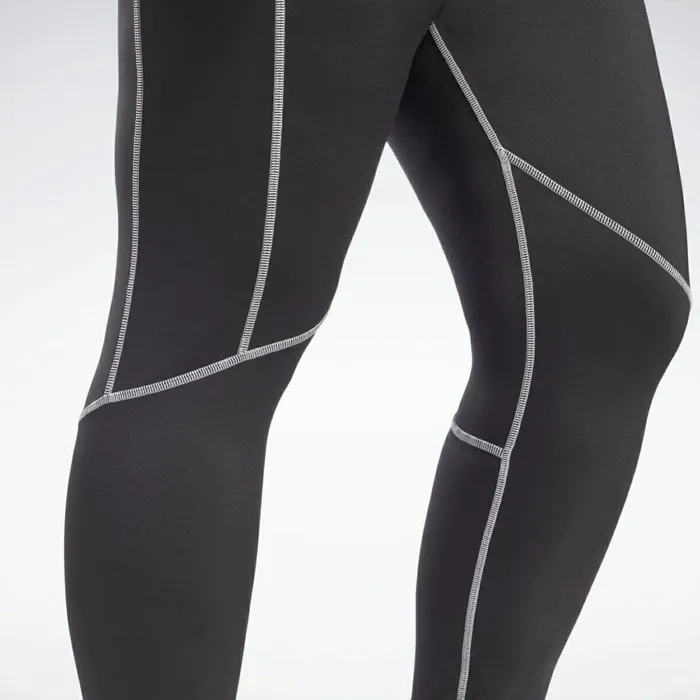 Plus Size 1X4X Womens Reebok Workout Ready Vector Leggings Plus Size Black