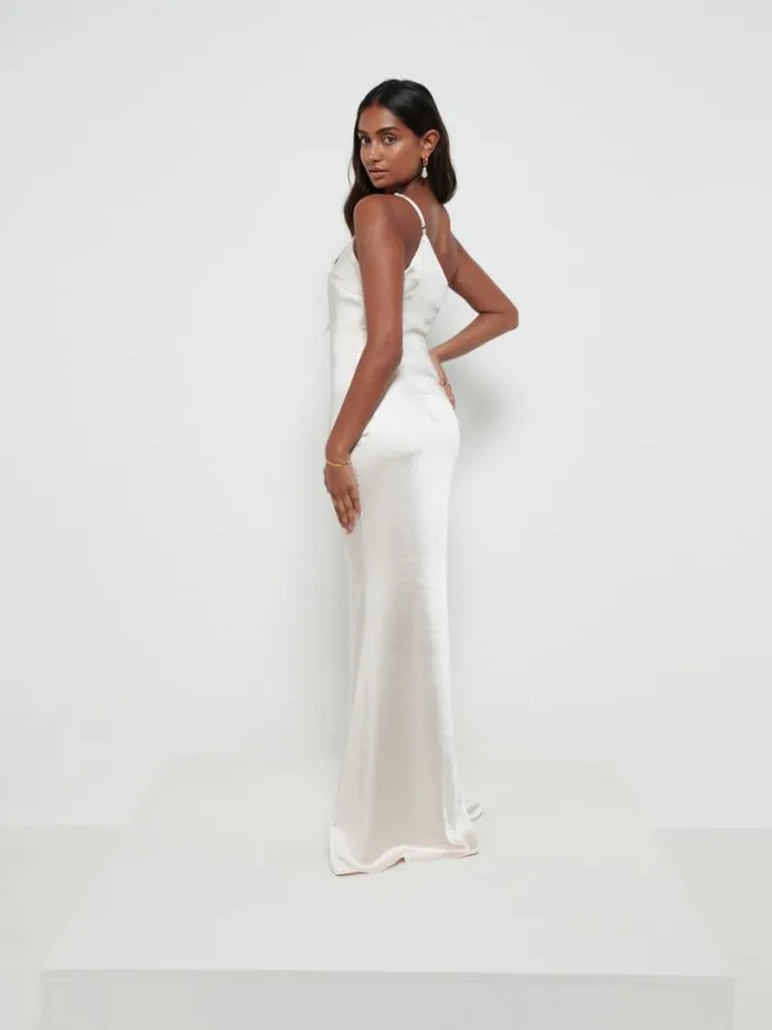 Pretty Lavish Bridesmaid Dresses Women Amelia Maxi Bridesmaid Dress Champagne
