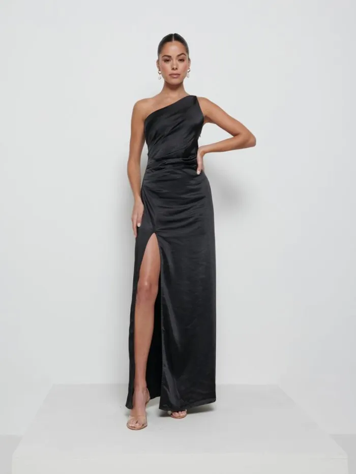 Pretty Lavish Bridesmaid Dresses Women Amelia Ruched Maxi Bridesmaid Dress Black Pretty Lavish Bridesmaid Dresses Women Amelia Ruched Maxi Bridesmaid Dress Black