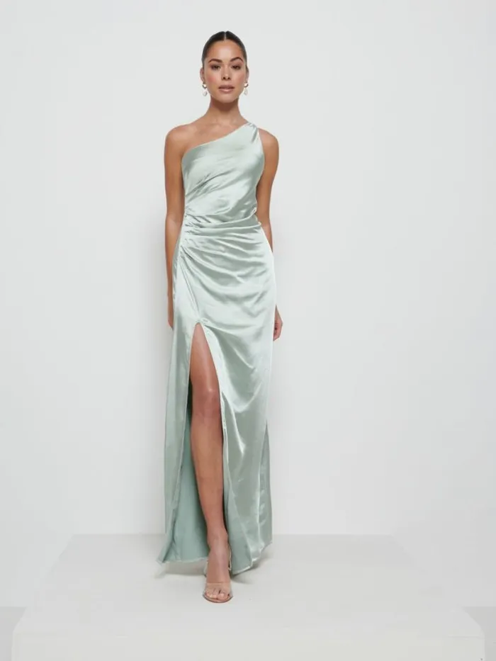 Pretty Lavish Bridesmaid Dresses Women Amelia Ruched Maxi Bridesmaid Dress Sage Pretty Lavish Bridesmaid Dresses Women Amelia Ruched Maxi Bridesmaid Dress Sage