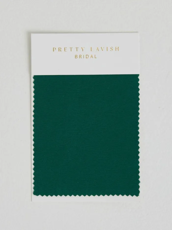 Pretty Lavish Bridesmaid Dresses Women Crepe Emerald Swatch Emerald