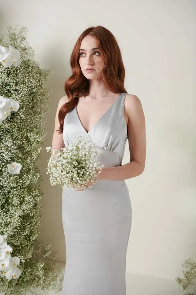 Pretty Lavish Bridesmaid Dresses Women Esmee Maxi Bridesmaid Dress Silver Pretty Lavish Bridesmaid Dresses Women Esmee Maxi Bridesmaid Dress Silver
