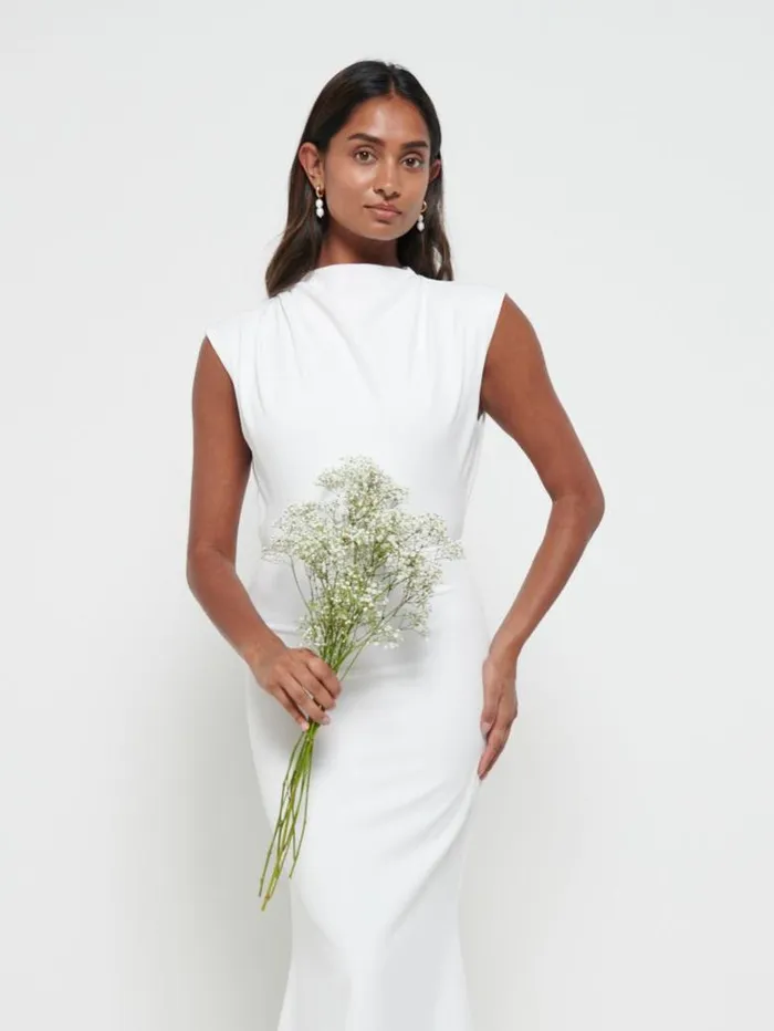 Pretty Lavish Bridesmaid Dresses Women Farrah Maxi Dress Ivory